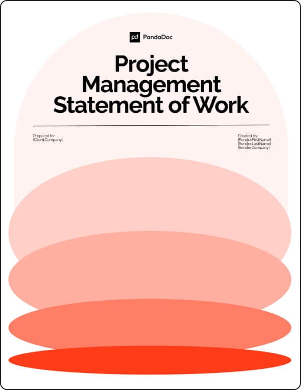 Project management statement of work template
