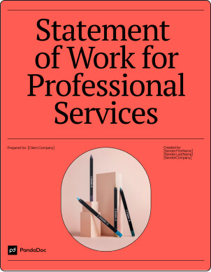 Statement of work template for professional services